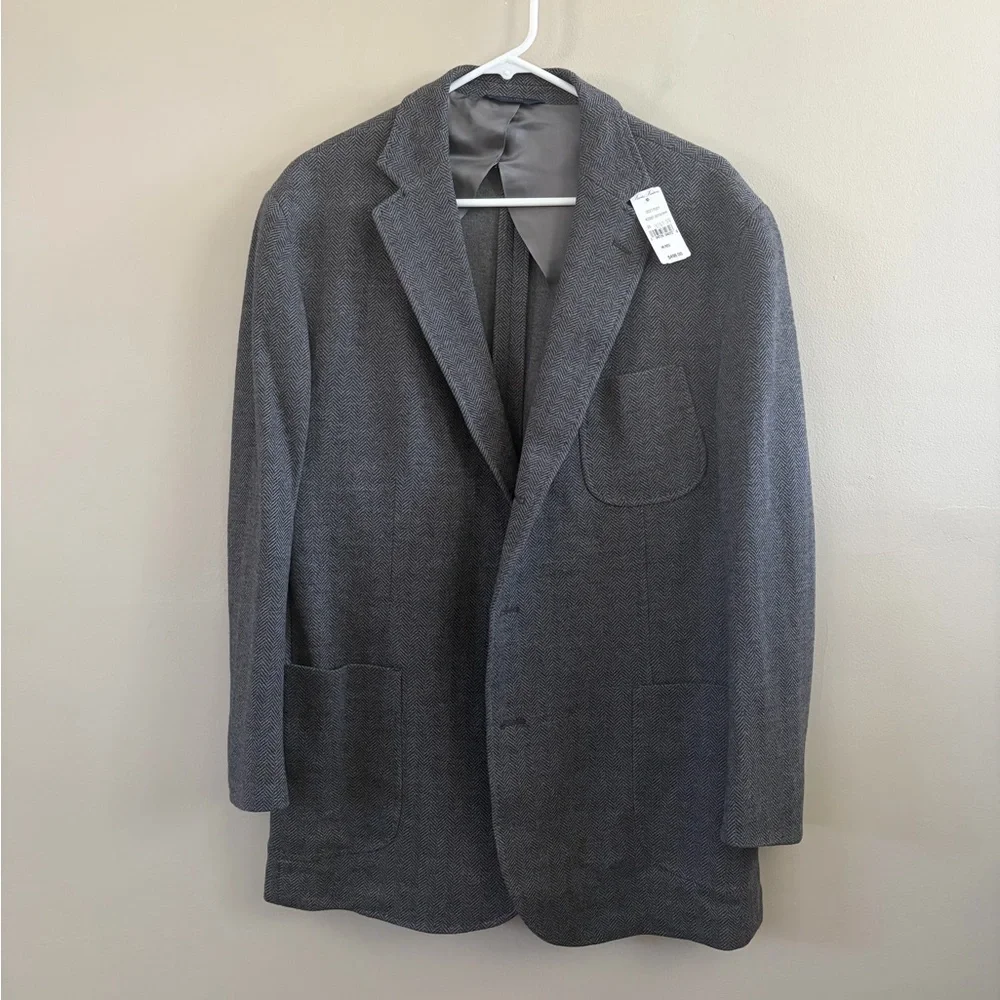 Brooks Brothers Men's Sport Coat Dark Grey Size 46R NWT